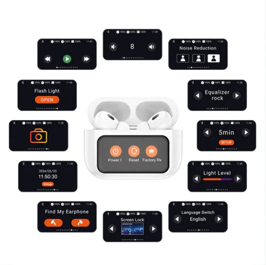 Audifonos Pro Bluetooth Pantalla Táctil