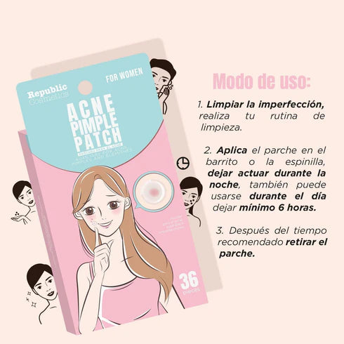 Parches Hidrocoloides Para Acné 120 pcs